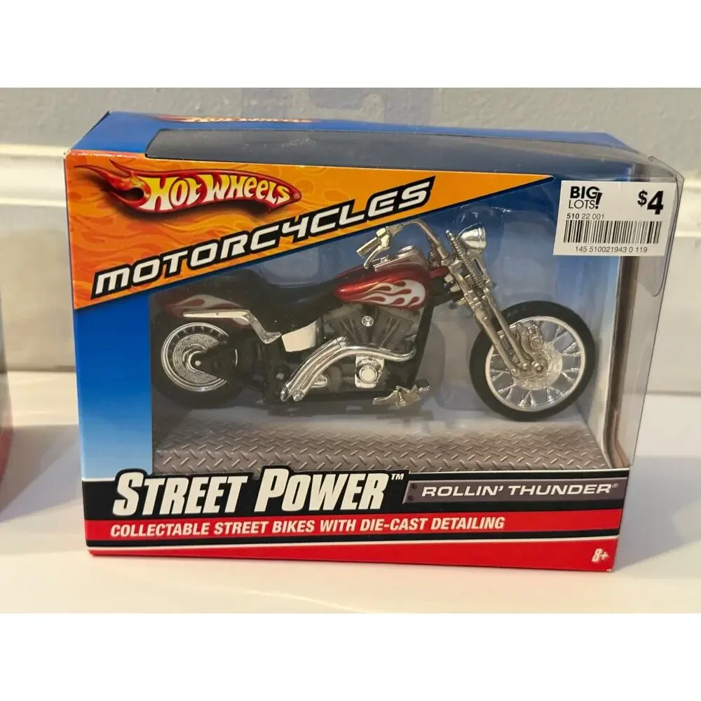 🏍️ Hot Wheels Motorcycles Lot of 4 Harley Davidson & Street Power Die Cast